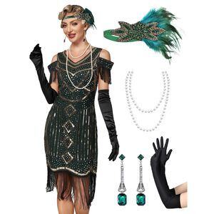 1227 Great Gatsby Dresses 1920s For Women, Vintage Long Fringe